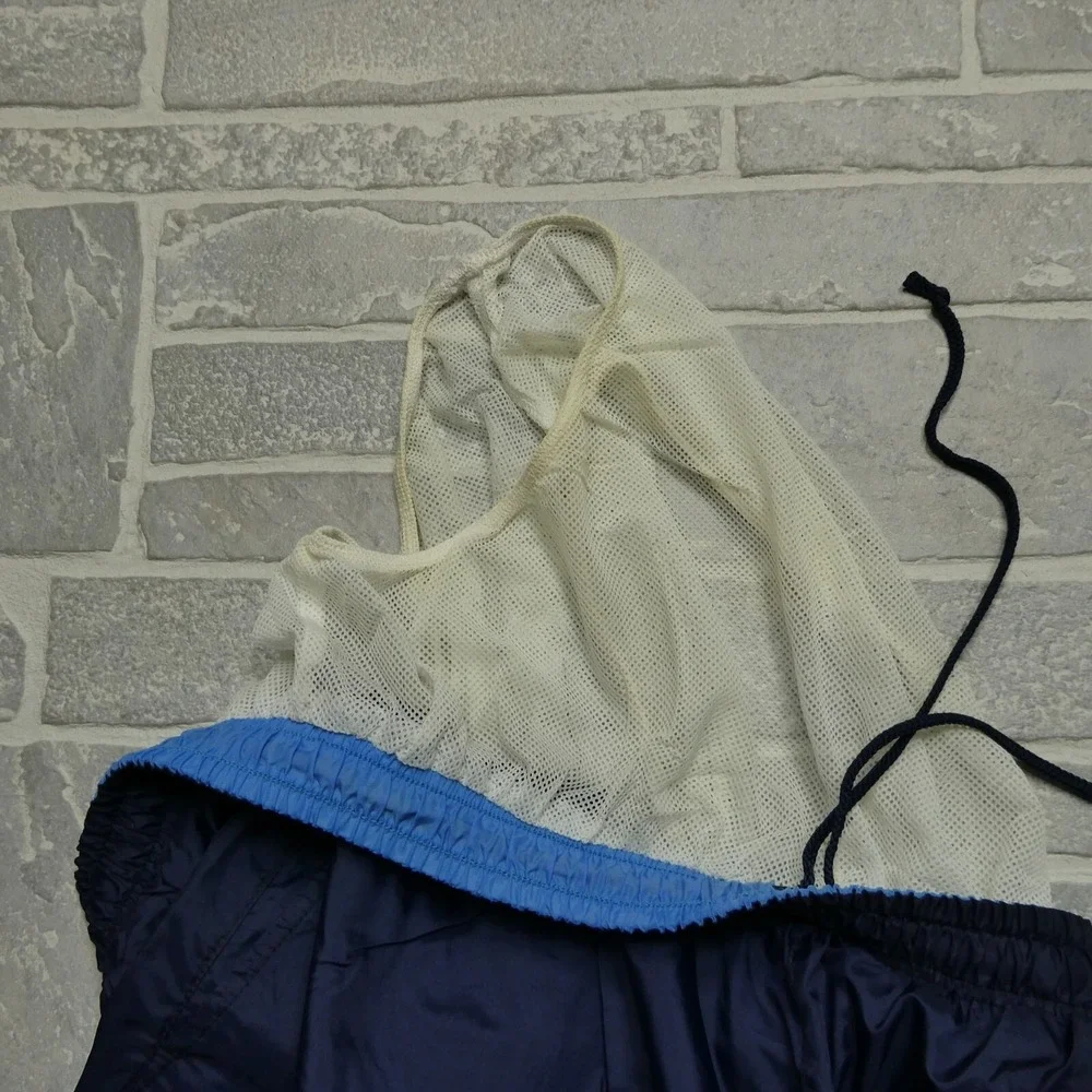 Vintage Nike Swim Trunks Mens XL Blue Grey‎ Tag Cargo Y2K Bathing Suit